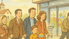 Виц: На Великден обикаляме Кауфланд вместо църква