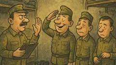 Виц: Вечерна проверка. — Попов?