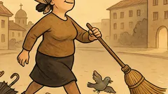 Виц: Чистачката Мара помете всичко по пътя