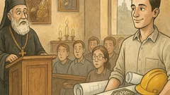 Виц: Студент от УАСГ в Богословието