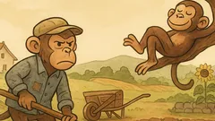 Виц: Две маймуни седят на клон