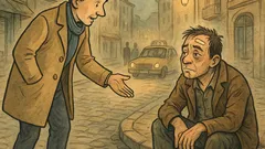 Виц: Минувач вижда пребит човек на улицата