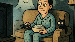 Виц: Ако вечер у дома си сам...