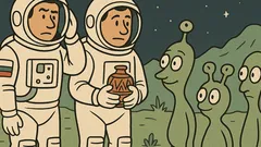 Виц: Българин и македонец срещат извънземни