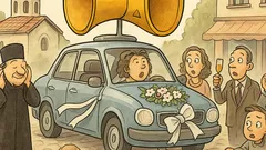 Виц: Клаксонът е за предупреждение… на сватби!