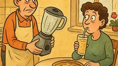 Виц: Вече съжалявам за блендера, бе!