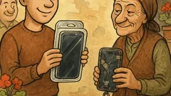 Виц: Ако телефонът е в калъф…