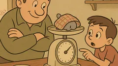 Виц: Мъничко, сивичко, тежи три кила — що?