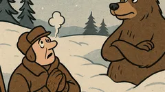 Виц: Ловец падна в дълбока преспа...