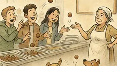 Виц: Табелка в студентския стол...