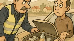 Виц: Катаджия проверява аптечката — и пита