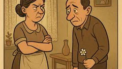 Виц: Да ми беше купил цветя...