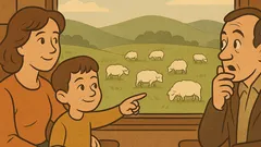 Виц: Вундеркинд във влака преброи овцете