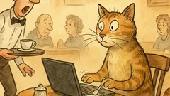 Виц: Една котка влиза в кафене...