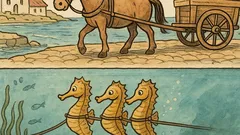 Виц: Ако кончетата теглят каруци…