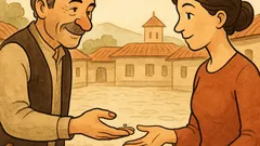 Виц: Ръката, която дава, пита: „Къде?“