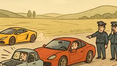 Виц: Закъса трабантче, ферари го дърпа