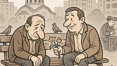 Виц: Нещо си провесил нос, добре ли си?