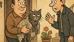 Виц: Звъни на вратата — комшията пита