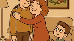 Виц: Тате, знаеш ли колко е висока мама?