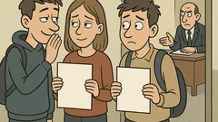 Виц: След студентски изпит — бял лист