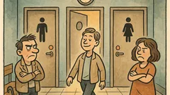 Виц: Третият пол влиза в тоалетната...