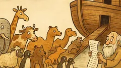 Виц: Ной качва колко вида животни?