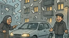 Виц: Сняг вали на парцали, а Астрата…