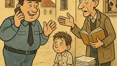 Виц: Един полицай среща учител по литература