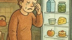 Виц: Стоях пред хладилника, свалях килограми...