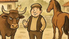 Виц: Никога не се приближавай до бик...