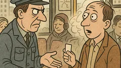 Виц: Контрольорът в автобуса: „Вашето билетче?“