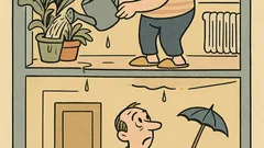 Виц: По-лоши от съседите отгоре...