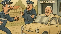 Виц: Папата подкарва колата в България