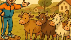 Виц: С какво се занимаваш? Раздвижвам крави...