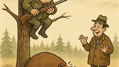 Виц: Двама ловци и една мечка...