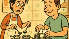 Виц: Едно яйце се сварява за 7 минути