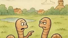 Виц: Двама червеи си говорят...