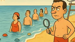 Виц: На море никой не ходи до тоалетна...