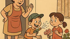 Виц: — Мамо, Иванчо ме напръска!