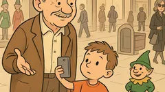 Виц: Разхождат се дядо и внук в мола