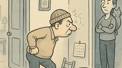 Виц: Преди да минеш през стената, помисли...