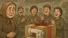 Виц: В руски секретен завод за шевни машини…