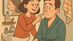 Виц: Когато той скубе брадата нежно