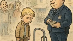 Виц: Немско момченце пита полицай за колело