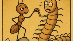 Виц: Мравката се влюби в стоножка...