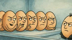 Виц: Десет яйца в хладилника шушукат…