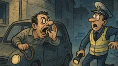 Виц: Вчера нощем ме спря катаджия...