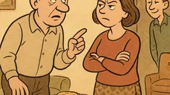 Виц: По време на семеен скандал...