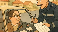 Виц: Катаджия спира кола — вътре класната